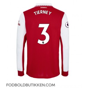 Arsenal Kieran Tierney #3 Hjemmebanetrøje 2022-23 Langærmet